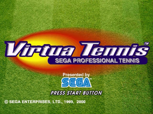 Virtua Tennis title screen for Sega Dreamcast